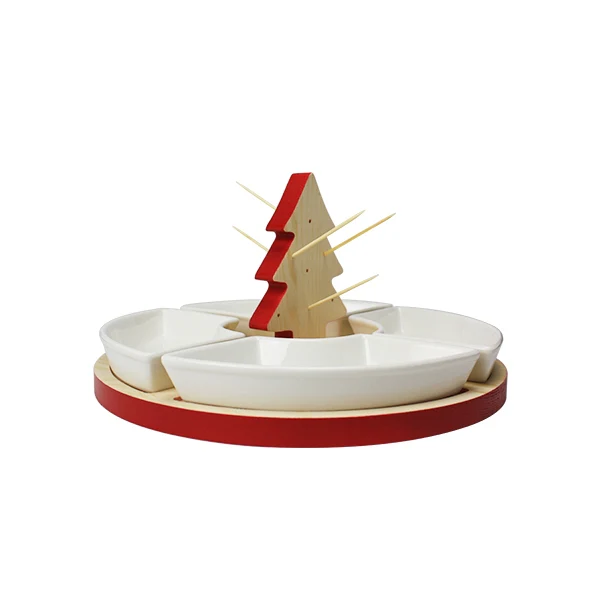 Service apéritif de Noël 4 coupelles Ard'Time - Image 3