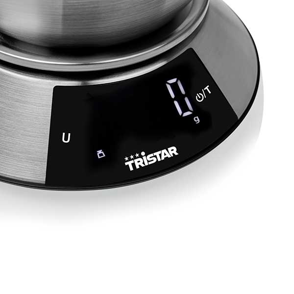 Balance de cuisine en inox 5 kg 2 L Tristar - Image 3