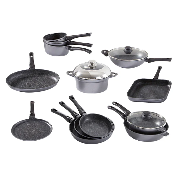 Batterie de cuisine 13 pièces revêtement Dur comme la pierre Mathon