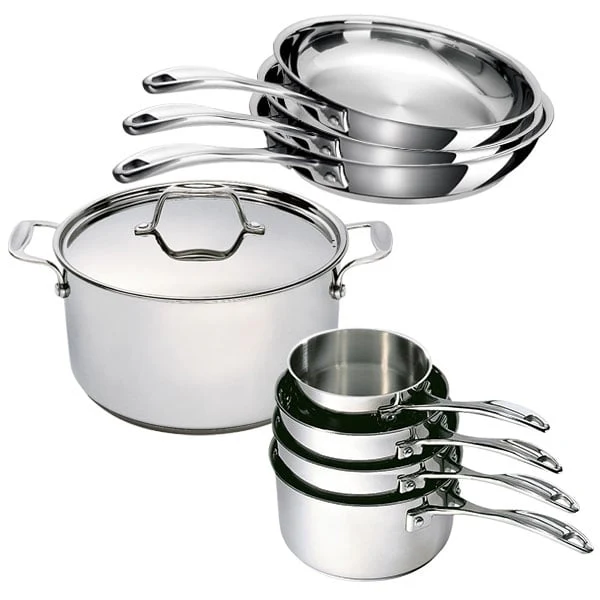 Batterie de cuisine 8 pièces tout inox Chef Beka