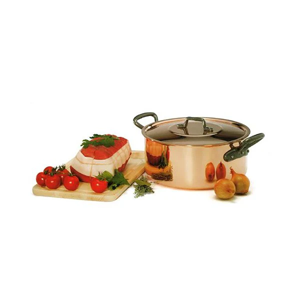 Faitout avec couvercle en cuivre massif 24 cm Baumalu - Image 2