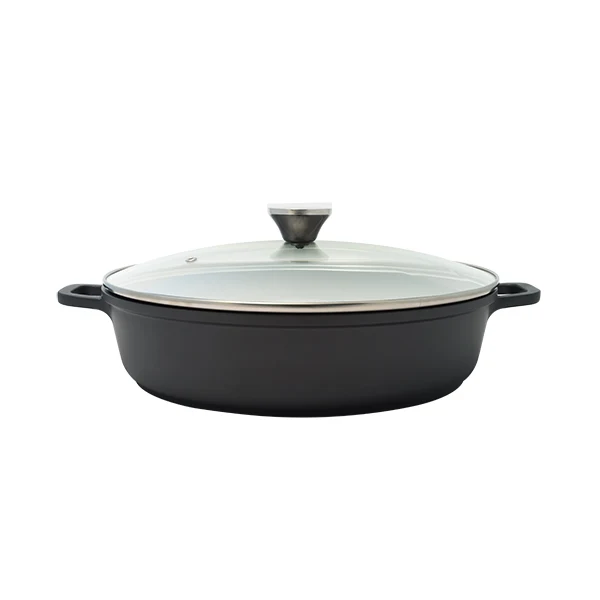 Mijoteuse basse 36 cm avec couvercle Baumalu
