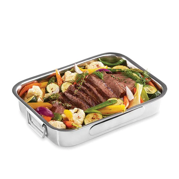 Plat à four rectangulaire inox 35 cm Baumalu - Image 3