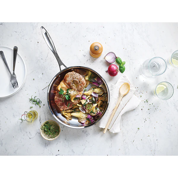 Sauteuse tout inox Chef 24 cm et couvercle Beka - Image 3
