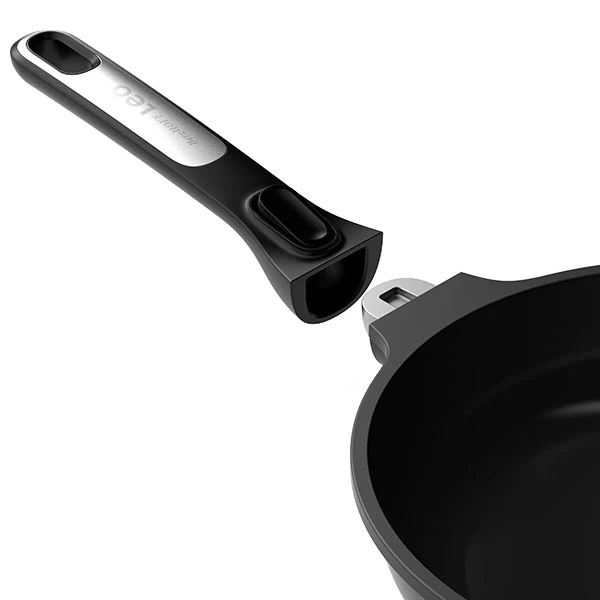 PoĂȘle anti-adhĂ©rente aluminium Phantom manche amovible 20 cm Berghoff - Image 4
