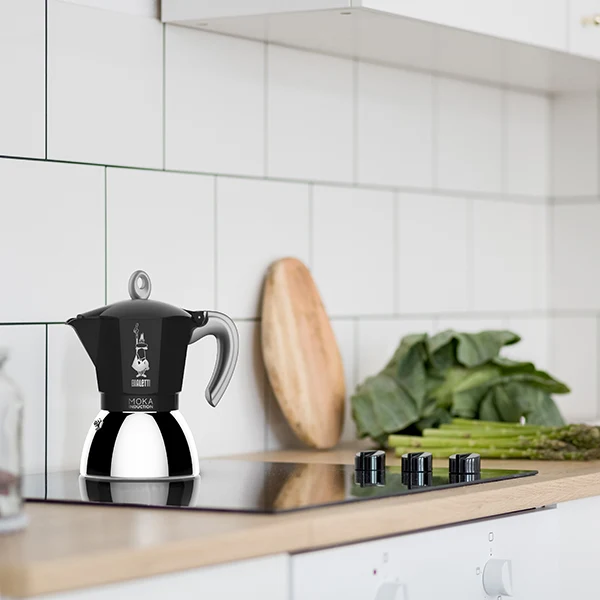 Cafetière italienne moka plaque induction noir 6 tasses Bialetti - Image 2