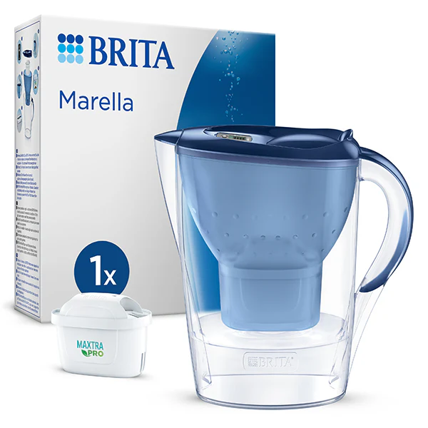 Carafe filtrante Marella bleue 2,4 L et filtre Maxtra Pro Brita france - Image 2