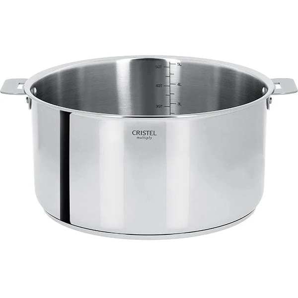 Casserole inox Casteline sans manche 18 cm Cristel