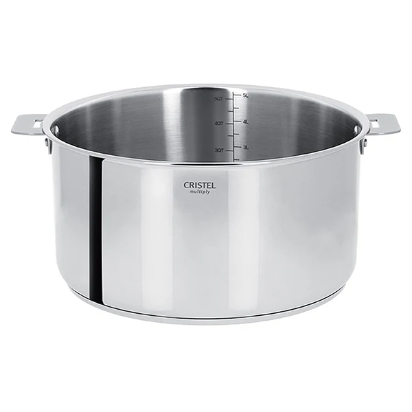 Casserole inox Casteline sans manche 20 cm Cristel