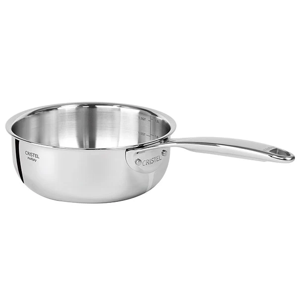 Casserole inox Castel'Pro 18 cm Cristel