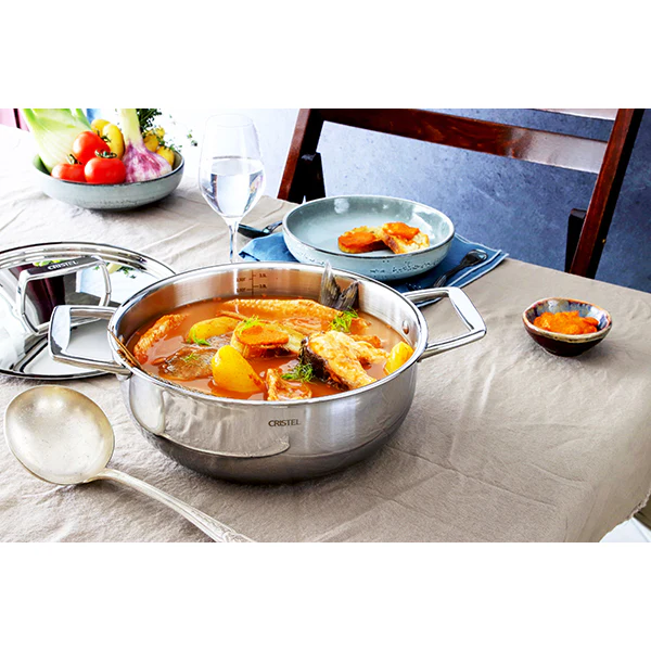 Faitout inox avec couvercle Castel'Pro 28 cm 7,2 L Cristel - Image 3