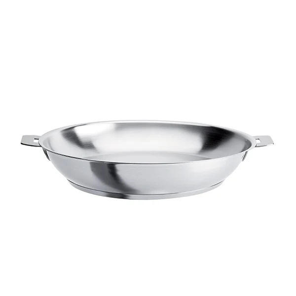 Poêle haute tout inox Strate sans manche 24 cm Cristel