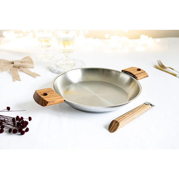 PoĂȘle tout inox Strate sans manche 28 cm Cristel - Image 3