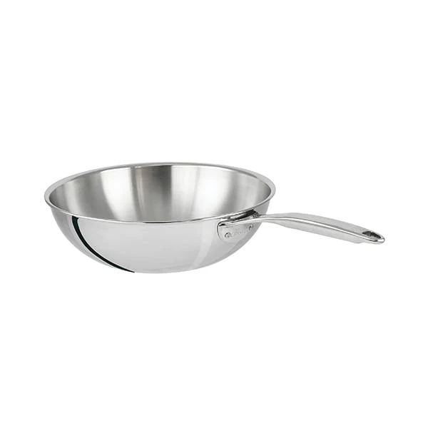 Wok tout inox Castel'Pro 28 cm Cristel