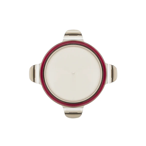 Boîte de conservation ronde en inox 920 ml compatible micro-ondes Cuitisan - Image 2