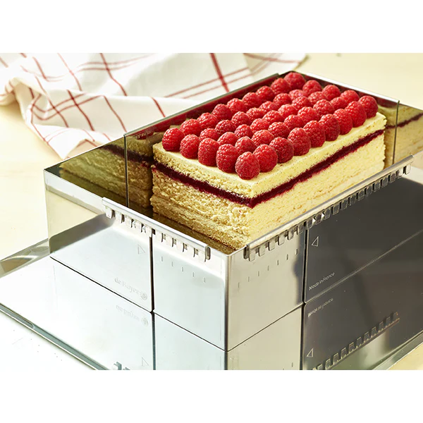 Cadre Ă entremets rectangulaire adaptable inox 21,5 cm De Buyer - Image 2