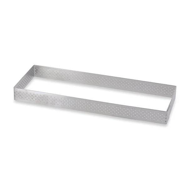 Cadre à tarte perforé rectangle 28 x 11 cm De Buyer - Image 2