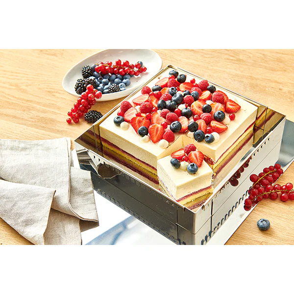 Cadre entremets carré adaptable inox 16 cm De Buyer - Image 2