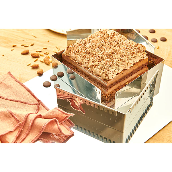 Cadre entremets carré adaptable inox 16 cm De Buyer - Image 5