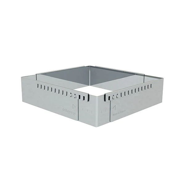 Cadre entremets carré adaptable inox 20 cm De Buyer