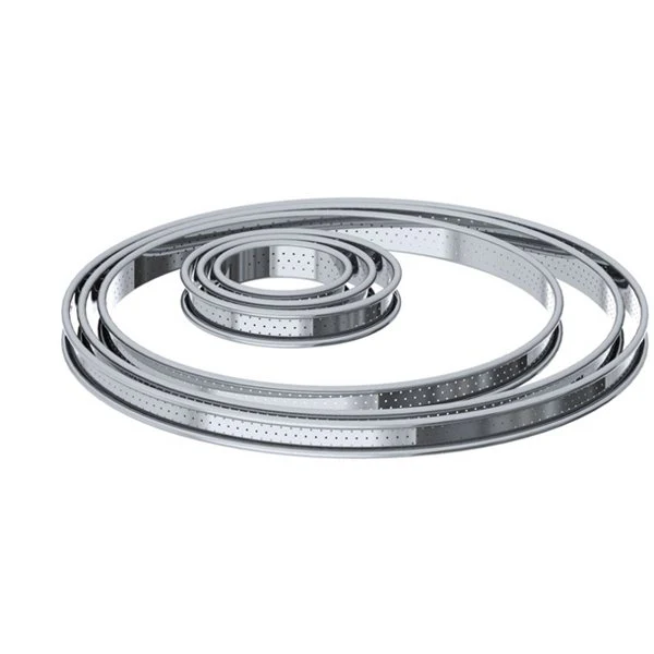 Cercle à tarte inox perforé 28 cm De Buyer - Image 2