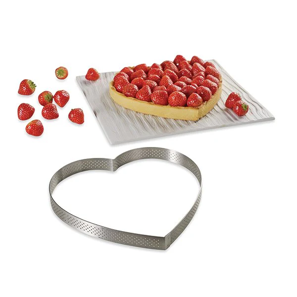 Cercle Ă tarte perforĂ© CĆur 22 cm De Buyer - Image 2