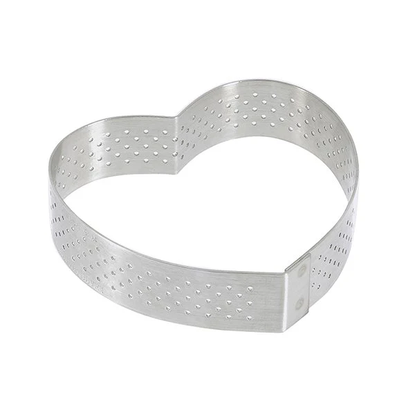 Cercle à tarte perforé Cœur individuel De Buyer - Image 2