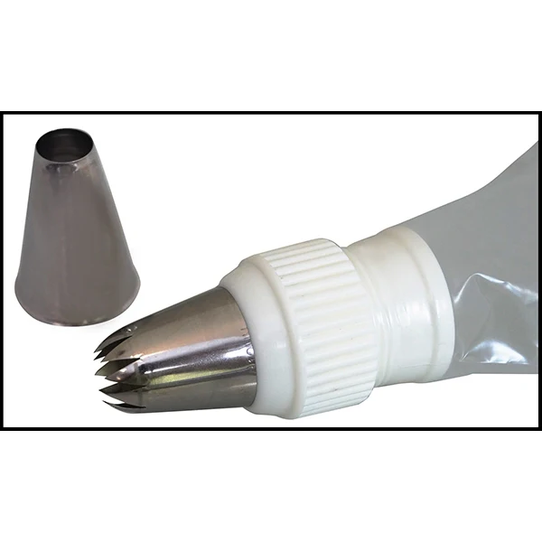 Coffret 35 douilles Ă pĂątisserie inox De Buyer