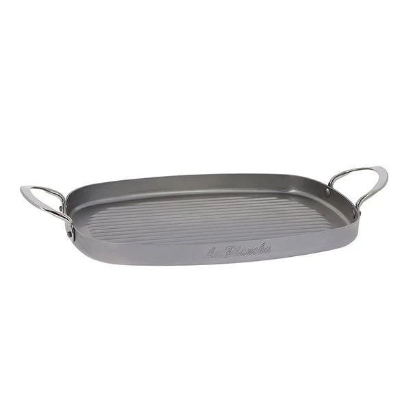 Plancha rectangulaire grill acier Minéral B 38 x 26 cm De Buyer