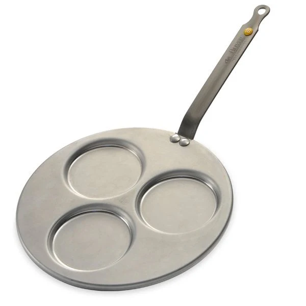 Poêle 3 blinis acier Minéral B 27 cm De Buyer