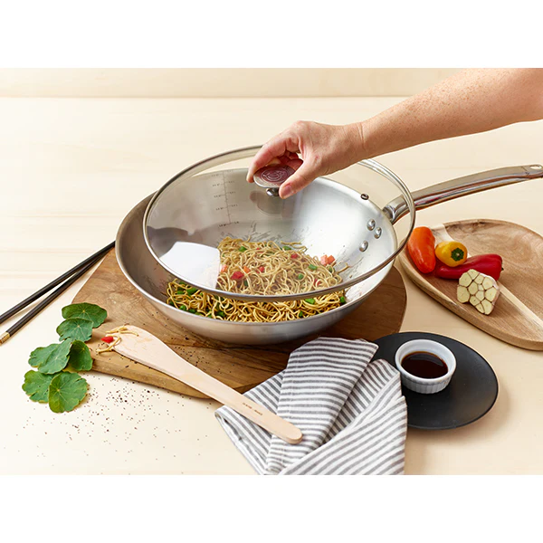 Wok tout inox Alchimy 28 cm De Buyer - Image 7