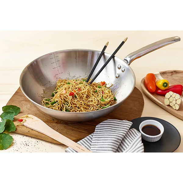 Wok tout inox Alchimy 32 cm De Buyer - Image 7