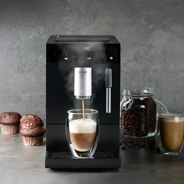 Machine Ă expresso automatique noire 1350 W Domo - Image 3