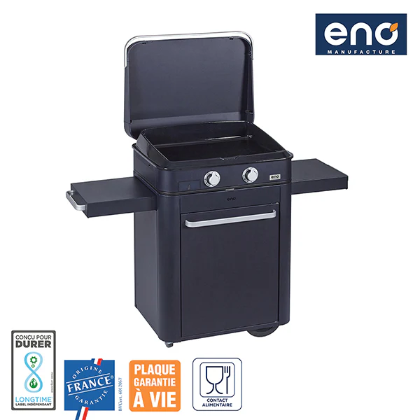 Plancha Ă gaz Combo enosign 65 bleu navy 2 feux ENO - Image 2