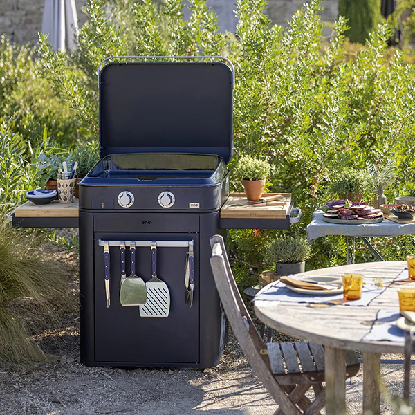 Plancha Ă gaz Combo enosign 65 bleu navy 2 feux ENO - Image 5