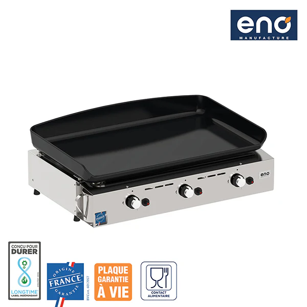 Plancha gaz 3 bruleurs Initial 65 Inox ENO - Image 2