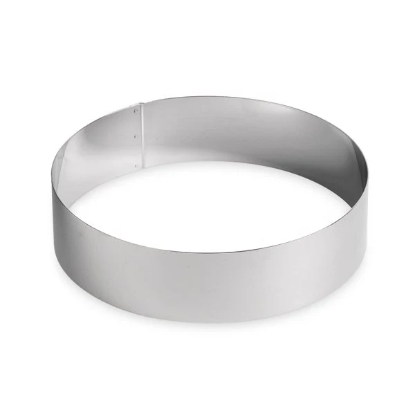 Cercle Ă vacherin inox 24 cm Gobel
