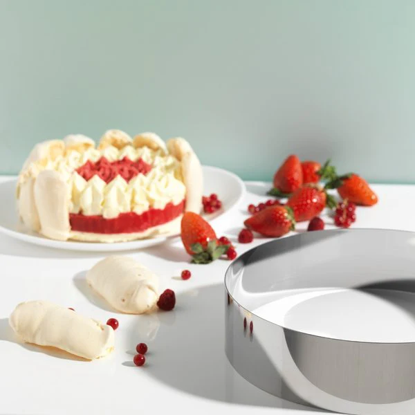 Cercle Ă vacherin inox 24 cm Gobel - Image 2