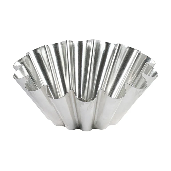 Moule à brioche grosses côtes en fer blanc 20 cm Gobel