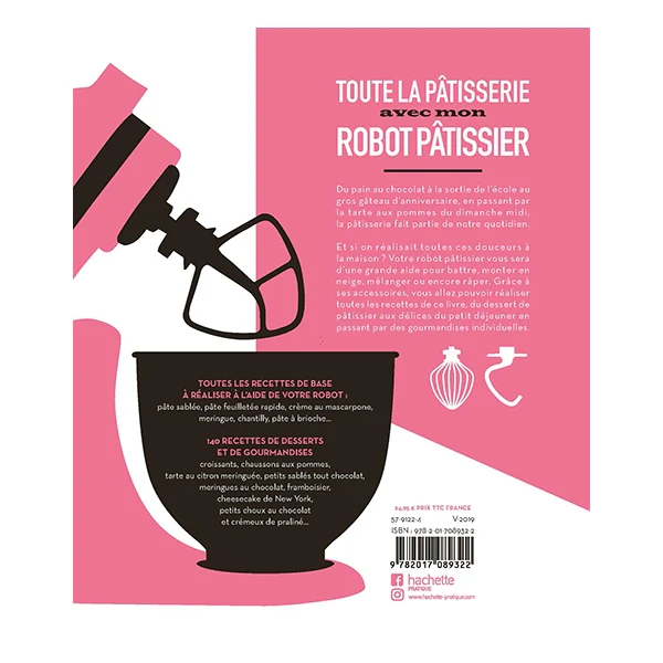Livre Toute la pĂątisserie avec mon robot pĂątissier Hachette pratique - Image 2