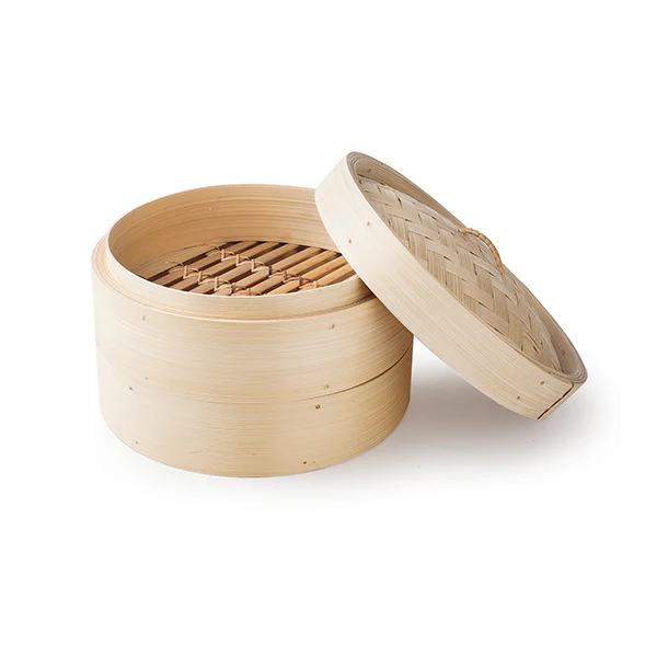 Cuiseur vapeur bambou 2 niveaux 26 cm Ibili - Image 2