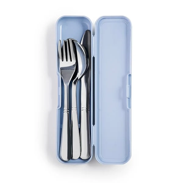 Set de 3 couverts avec étui Ibili