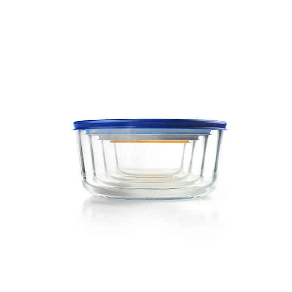Set de 4 boîtes rondes en verre Ibili - Image 2