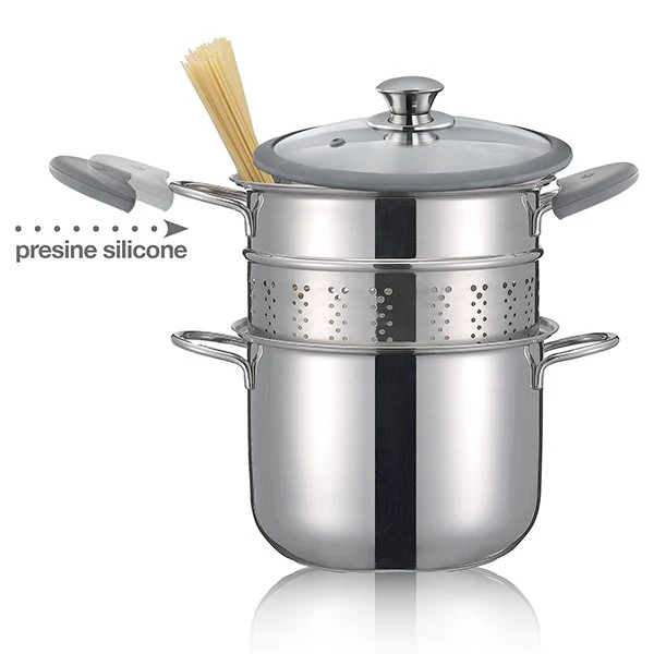 Cuit-pâtes Premium inox 20 cm 4 L Inoxriv - Image 2