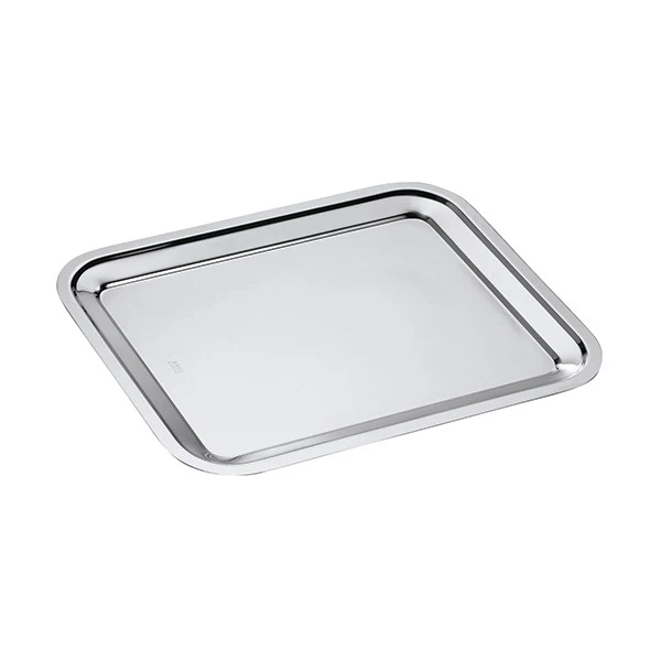 Plat rectangle en inox Dribbling 35 cm Inoxriv