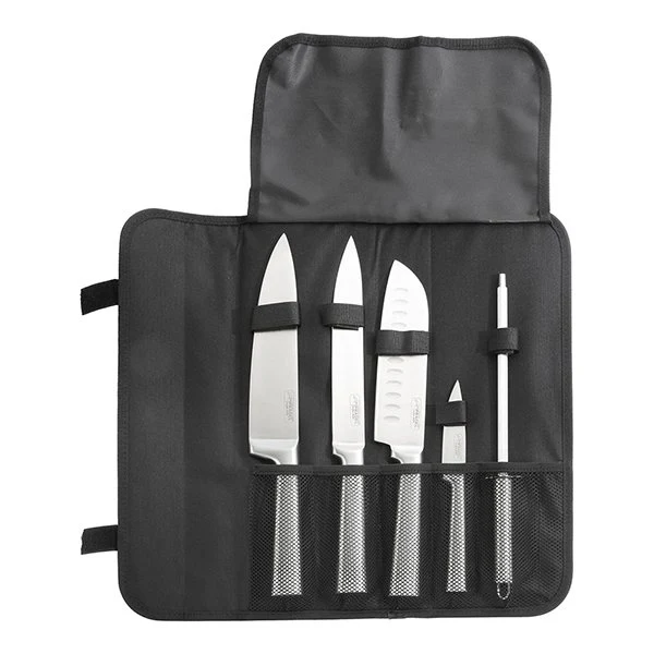 Sacoche 4 couteaux de cuisine et fusil Ă aiguiser Pradel Jean Dubost