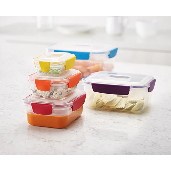 Set de 5 boites de conservation Nest Lock multicolores avec couvercles Joseph Joseph - Image 4