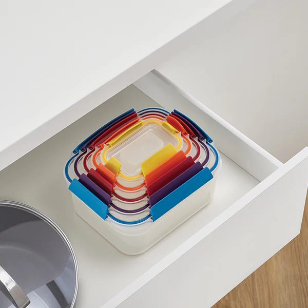 Set de 5 boites de conservation Nest Lock multicolores avec couvercles Joseph Joseph - Image 5