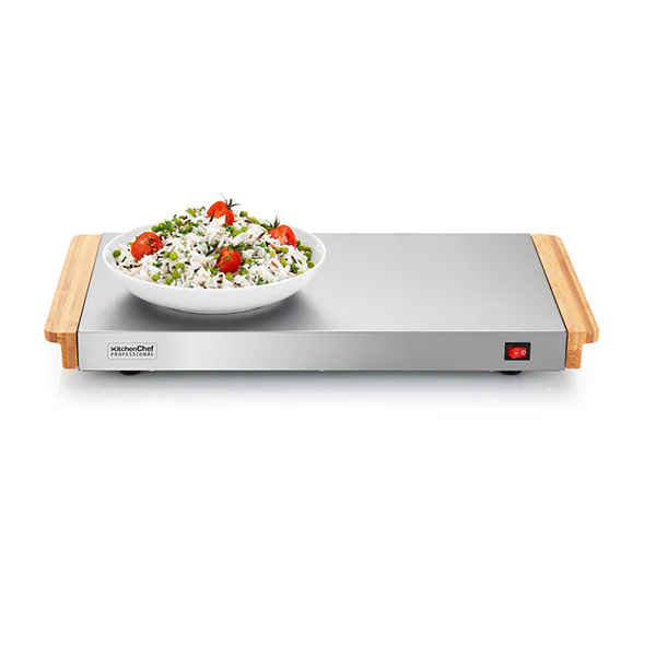 Chauffe plat électrique sans fil 40 cm 800 W KCPA2SD Kitchen Chef Professional - Image 3