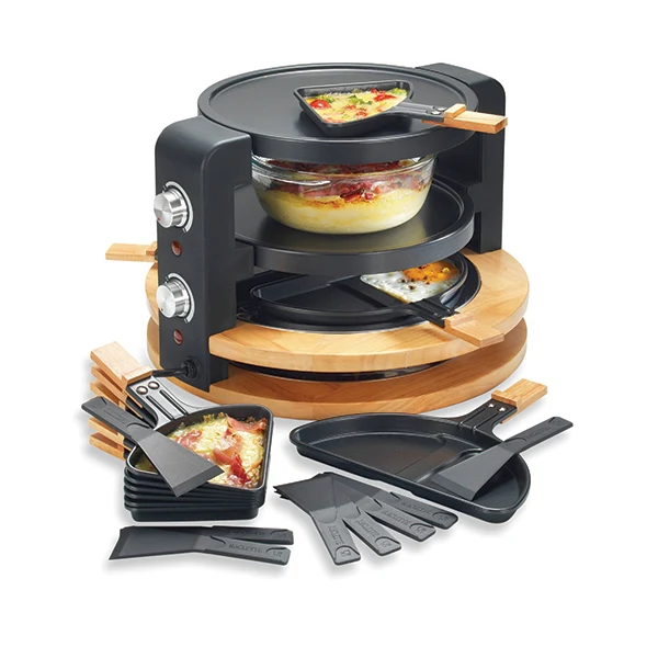 Raclette ronde multifonction 10 poĂȘlons 1500 W Kitchen Chef Professional - Image 5